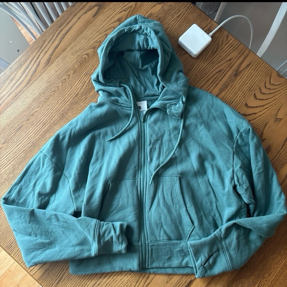 all in motion Sage Green Full-Zip Hoodie